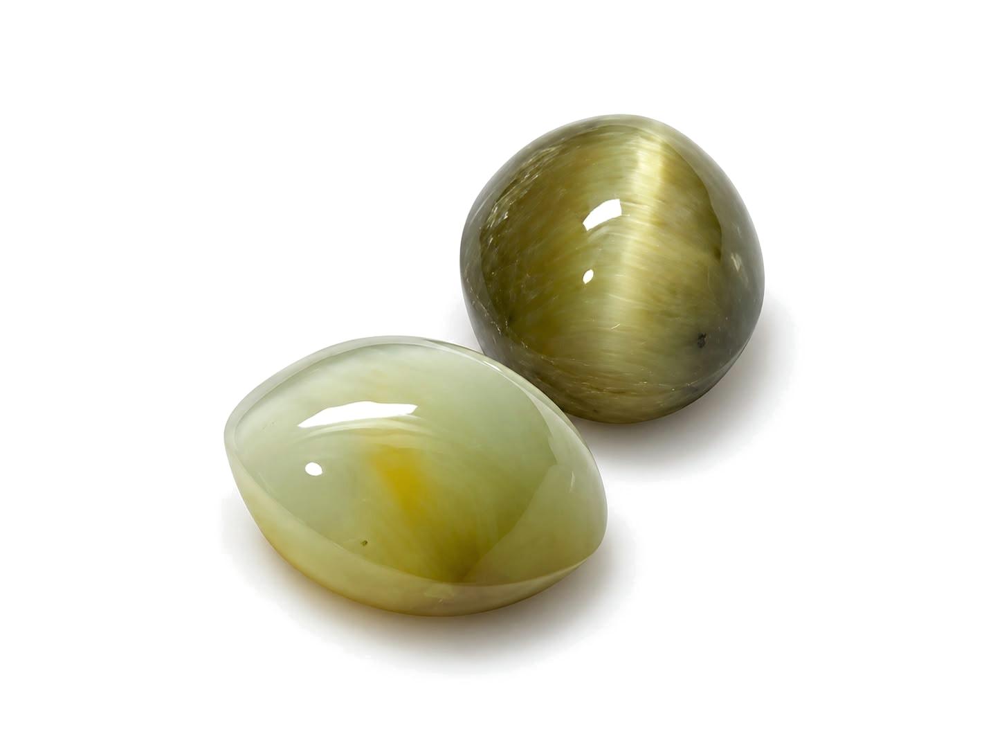 Chryzoberyl kocie oko – kaboszony, 10 × 8 mm